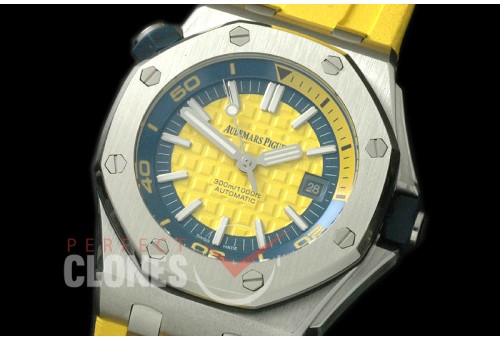 APD-L-084 Royal Oak Diver SS/RU Yellow A-2813/3120