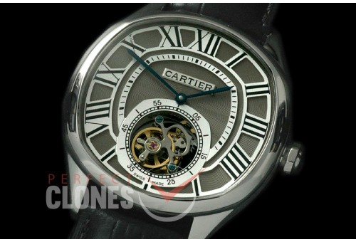 CARDR-1082 Drive de Cartier Tourbillon SS/LE White Flying Man Tourbillon
