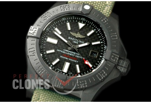 BLSW00005N Avenger Seawolf Blacksteel Limited Ed DLC/NY C/F Black Asian Clone 2836