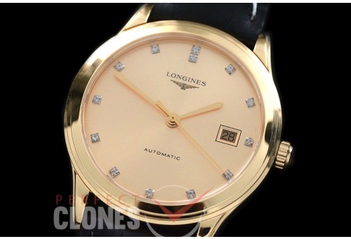 LG00155 Master Collection Automatic Date YG/LE Gold Diam M-9015