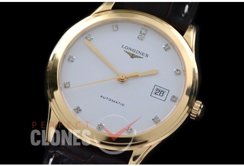 LG00154 Master Collection Automatic Date YG/LE White Diam M-9015