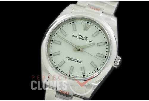 RLOY00136S GMF 904L Steel Osyter Perpetual 114300 SS/SS White SH 3132