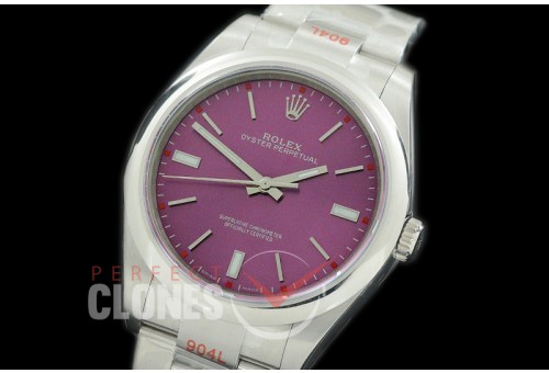 RLOY00133S GMF 904L Steel Osyter Perpetual 114300 SS/SS Red Wine SH 3132
