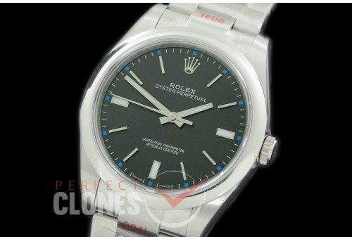 RLOY00131S GMF 904L Steel Osyter Perpetual 114300 SS/SS Dark Rhodium SH 3132