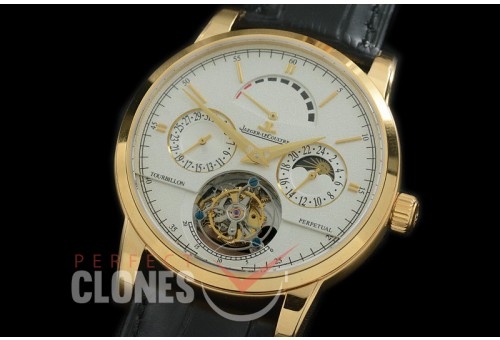 0 JL00904 Master Reserve/Calender/Day Phase Tourbillon YG/LE White Flying Tourbillon