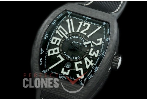 0 FMVG-033 Vanguard V45 SCDT Carbonnr Automatic FC/NY Black/White Miyota 9015
