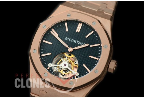 APROT00112 ARF/JF Royal Oak 26510 Tourbillon RG/RG Black Real Tourbillon
