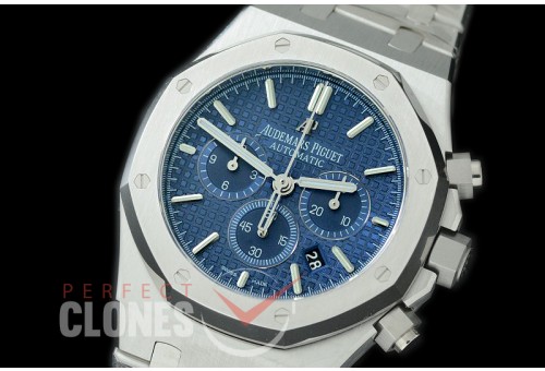 AP26331-107 OMF Royal Oak Chronograph SS/SS Blue A-7750 Mod 1-1 Thickness 