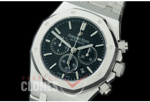 AP26331-106 OMF Royal Oak Chronograph SS/SS Black A-7750 Mod 1-1 Thickness 