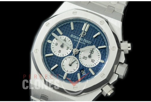 AP26331-103 OMF Royal Oak Chronograph SS/SS Blue A-7750 Mod 1-1 Thickness 