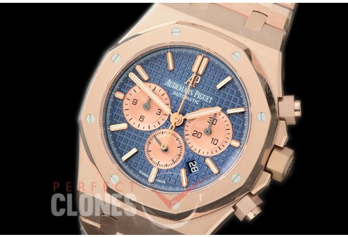 AP26331-113 OMF Royal Oak Chronograph RG/RG Blue A-7750 Mod 1-1 Thickness 