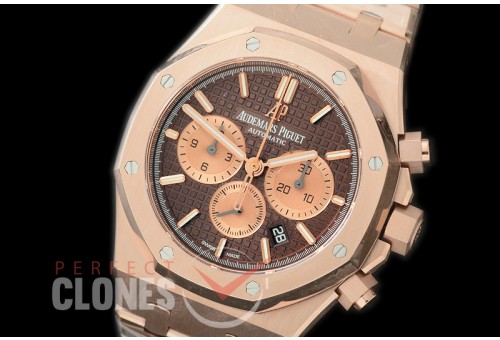 AP26331-114 OMF Royal Oak Chronograph RG/RG Brown A-7750 Mod 1-1 Thickness 