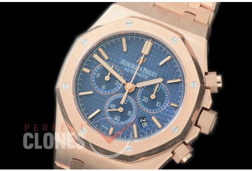 AP26331-117 OMF Royal Oak Chronograph RG/RG Blue A-7750 Mod 1-1 Thickness 