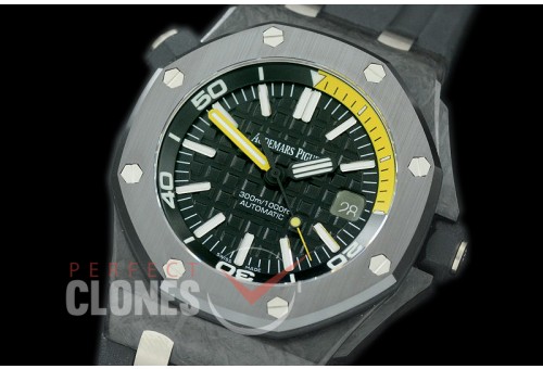 AP00035 XF/VSF Royal Oak Offshore Diver 15710 Auto FC/RU Black M-9015/3120