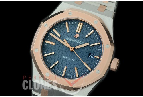 0 0 0 AP15400-613 OMF AP15400 Royal Oak Automatic SS/RG Blue Miyota 9015 / 3120