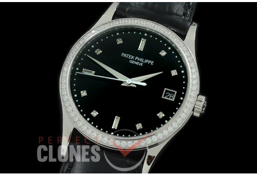 PP-5297-102D Calatrava 5297 SS/LE Black Miyota 9015 Modified Calibre 324SC