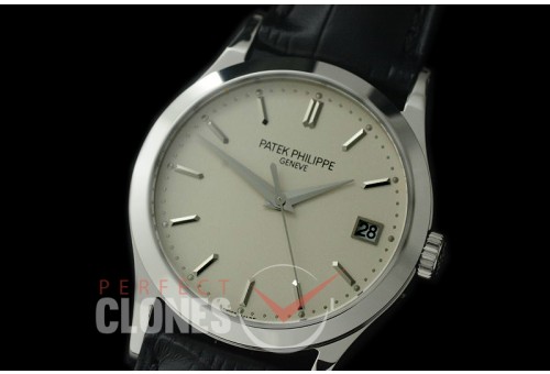 PP-5296-101 Calatrava 5296 SS/LE White Miyota 9015 Modified Calibre 324SC