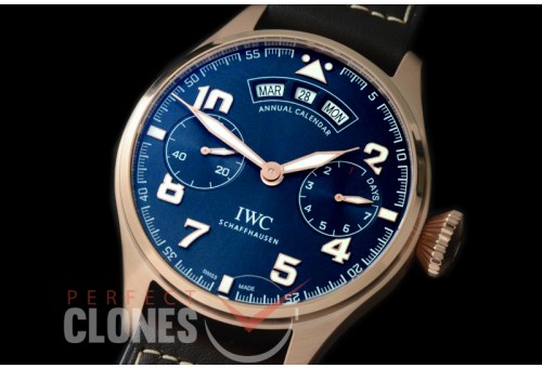 0 0 IWP7D00069 Big Pilot Le Petit Prince 7 Days Annual Calender 5027-01 RG/LE Blue A-52850