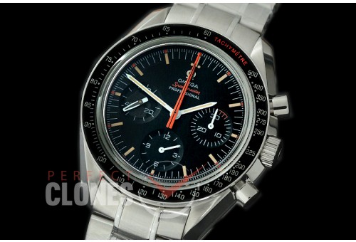 0 0 0 OMSP00314 OMF Speedster Moon Watch Limited Ed SS/SS Black Venus 75 H/W