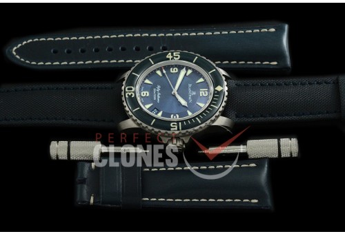 0 BP00008N2 50 Fathoms SS/NY Blue Asian 2824 Mod to Original Calibre Bridges - Free Rubber Strap with Toolkit 