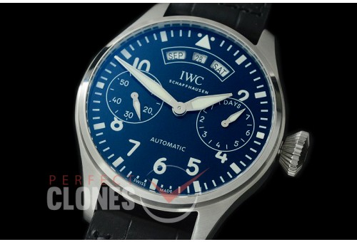 0 0 IWP7D00058 Big Pilot 150 Years Limited Ed 7 Days Annual Calender 5027-03 SS/LE Blue A-52850
