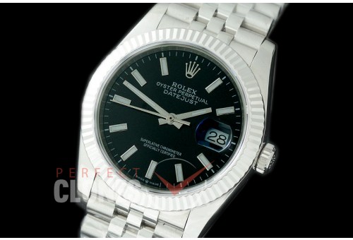 R36DJS-502 BP Datejust 36 126234 SS/SS Fluted/Jubilee 2019 Black Sticks A-2824