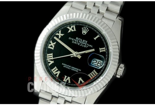 R36DJS-522 BP Datejust 36 126234 SS/SS Fluted/Jubilee 2019 Black Roman A-2824