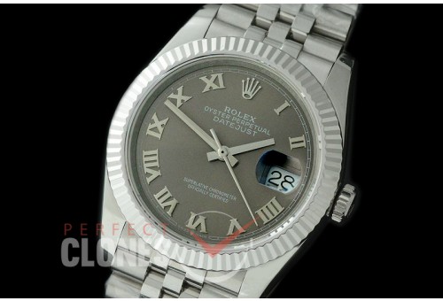 R36DJS-523 BP Datejust 36 126234 SS/SS Fluted/Jubilee 2019 Dark Rhodium Roman A-2824