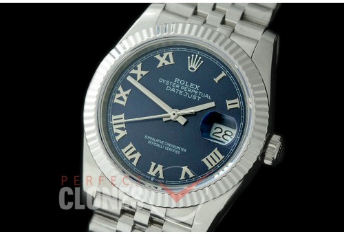 R36DJS-524 BP Datejust 36 126234 SS/SS Fluted/Jubilee 2019 Blue Roman A-2824