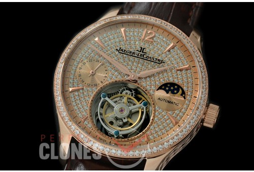 0 JL00912 Master Calender/Day Phase Tourbillon RG/LE Diamond Crested Flying Tourbillon
