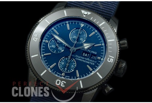0 0 BLSF-HC46-212N ANF Superocean Heritage "OuterKnown Special Edition" Chronograph PVD/NT Blue A-7750