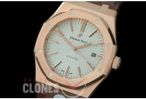 AP15400-321L JF/ARF V5 Royal Oak 15400 RG/LE White AP 3120
