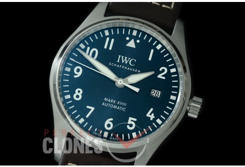 IWM18-003 M+F Mark XVIII Pilot Le Petit Prince Edition Automatic IW327010 SS/LE Blue A-35111 