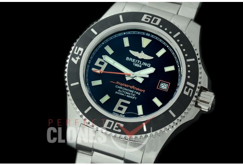BLSF-ABY-003 Superocean Abyss Automatic 44 SS/SS Black/Orange Asian Clone 2824 