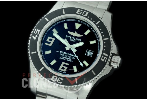 BLSF-ABY-001 Superocean Abyss Automatic 44 SS/SS Black/White Asian Clone 2824 