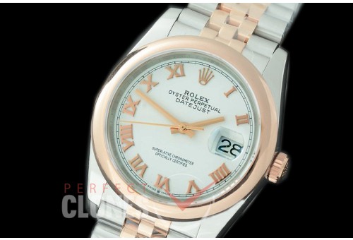 R36DJTR-521S BP Datejust 36 120231 SS/RG Smooth/Jubilee 2019 White Roman A-2824