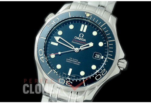 0 OM300M-092S KMF Seamaster Diver 300M SS/SS Blue Asian 2824 Mod 2500