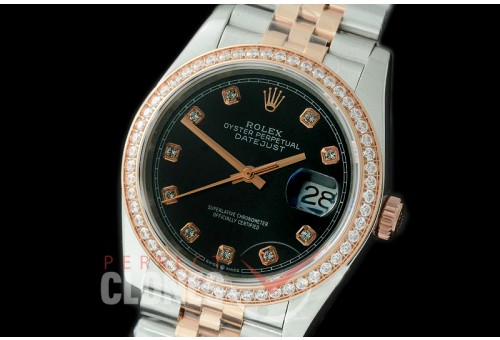 R36DJTR-512Y 126281RBR SS/RG Diamond/Jubilee 2019 Black Diam A-2824