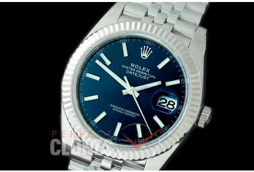 0 0 R41DJS-905J JF/ARF 904L Steel 126334 Jubilee SS/SS Blue Sticks Asian 2824/3235 Mod