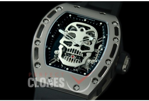 0 0 0 0 RM052-901 RM-052 Skull Limited Edition TI/RU ST Tourbillon 