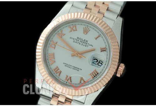 R36DJTR-521F BP Datejust 36 120231 SS/RG Fluted/Jubilee 2019 White Roman A-2824