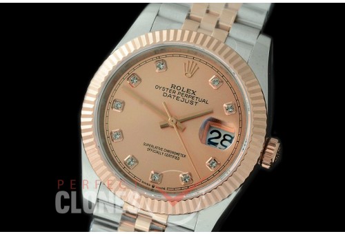 R36DJTR-515F BP Datejust 36 120231 SS/RG Fluted/Jubilee 2019 Rose Gold Diamonds A-2824