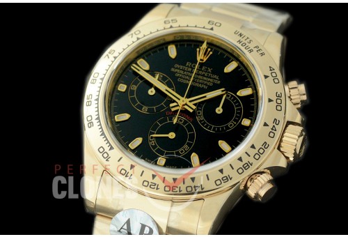 0 0 0 RLDF00902 ARF/JF Daytona 116508 YG/YG Black SH-4130 / 904L Steel 