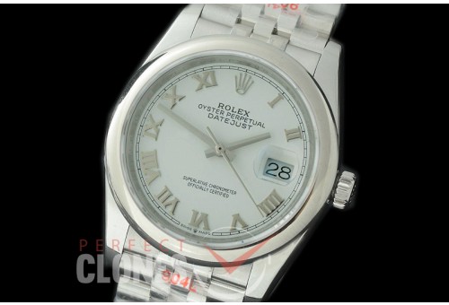 R36DJS-321S GMF 126234 SS/SS Smooth/Jubilee White Roman Asian 2824 904L Steel 