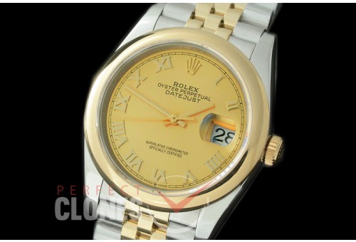 R36DJT-526S BP Datejust 36 126233 SS/YG Smooth/Jubilee 2019 Gold Roman A-2824