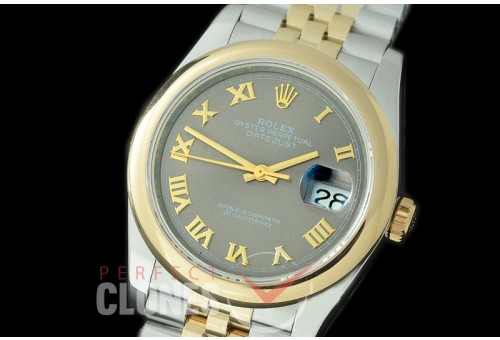 R36DJT-523S BP Datejust 36 126233 SS/YG Smooth/Jubilee 2019 Dark Rhodium Grey Roman A-2824
