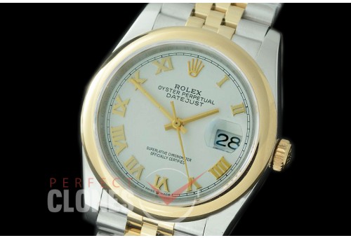R36DJT-521S BP Datejust 36 126233 SS/YG Smooth/Jubilee 2019 White Roman A-2824