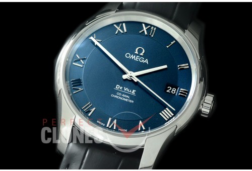 0 0 0 0 OMDEV-103 XF/VSF Deville Date Automtaic SS/LE Blue VS Cal 8500 Superclone 