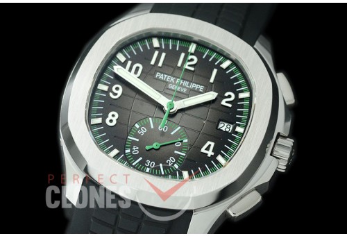 PPAQC-5968-103 Aquanaut Chronograph 5968A SS/RU Black A-7750 