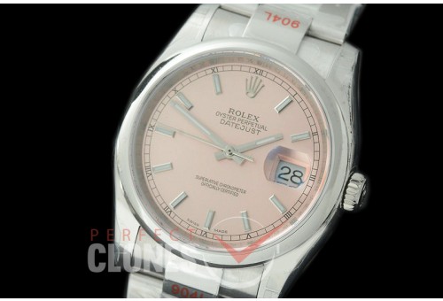 R36DJS-376S GMF 126234 SS/SS Smooth/Oyster Rose Sticks SA 3135 904L Steel 